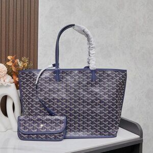 Goyard - Saint Louis PM Tote Bag Navy Tote with Clutch